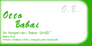 otto babai business card
